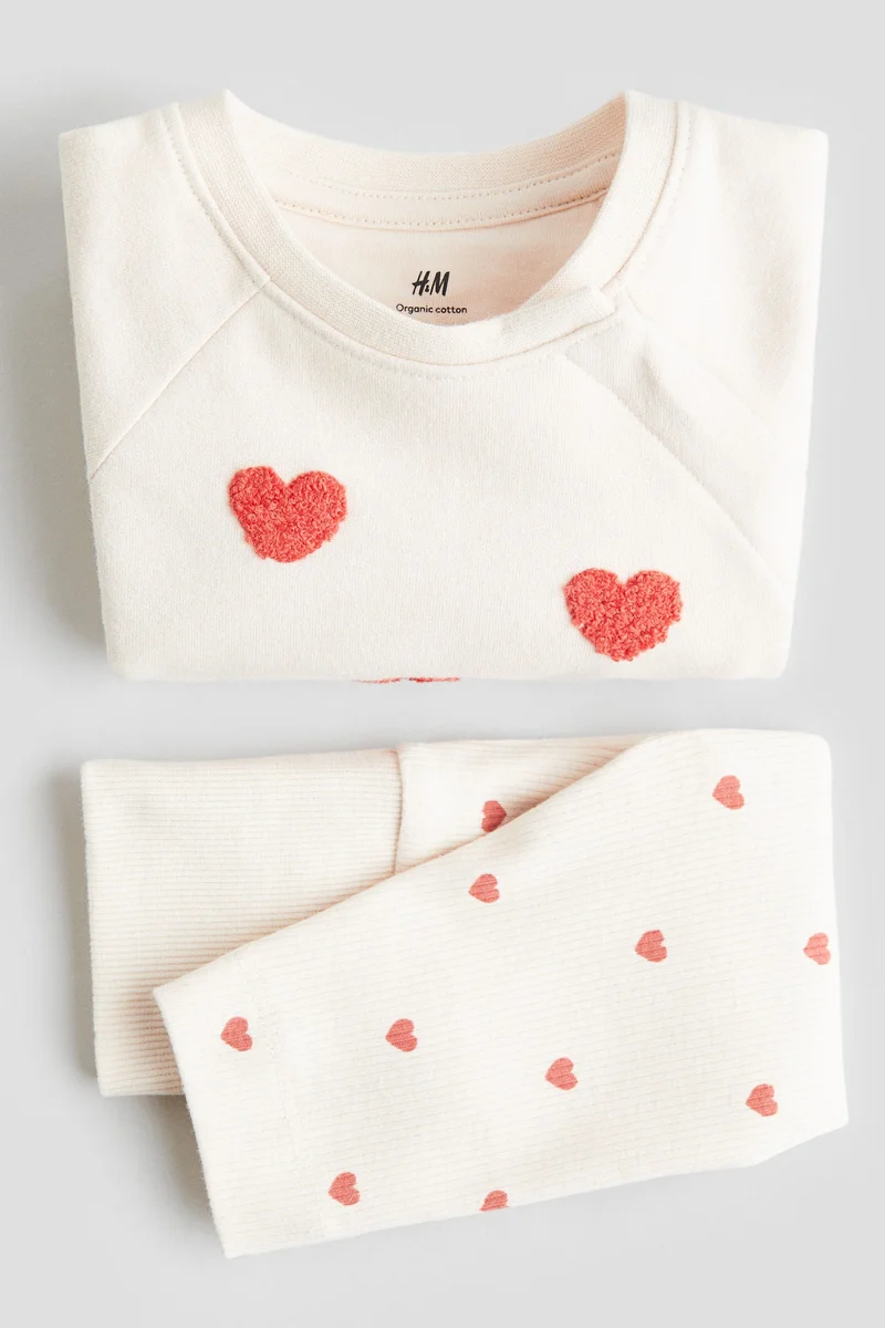 اتش اند ام طقم قطني من قطعتين