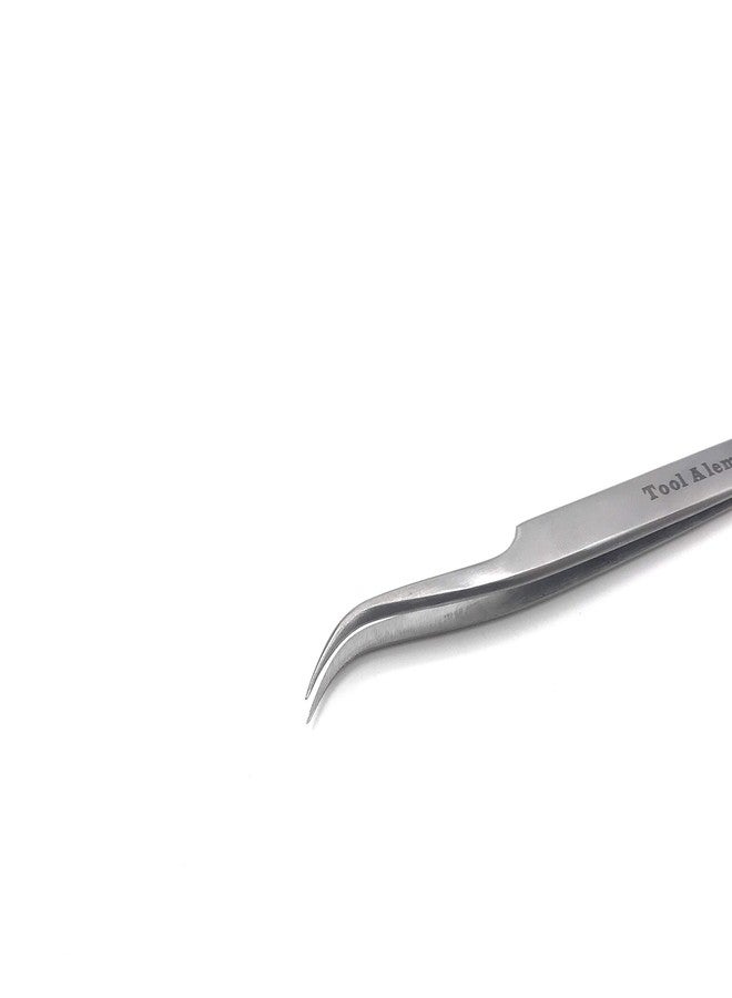 Tool Alement Canadian Stainless Steel 13cm Semi Curve Eyelash Tweezers M-PK14-8005 - Image 2