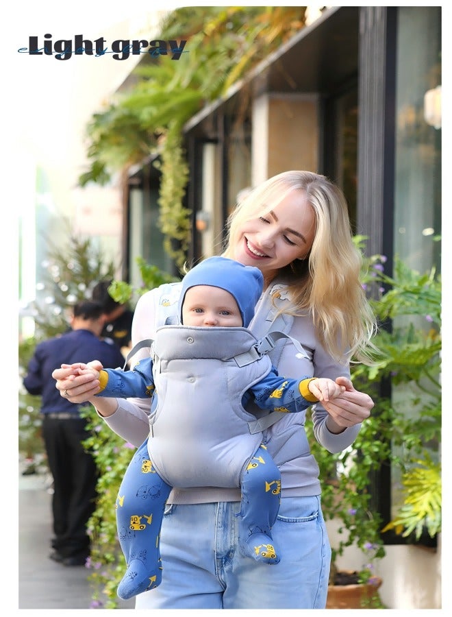 Excellent Baby Travel Carrier, 4 In 1 Baby Seat Carrier, Reversible Direction (Light Gray) - Image 3