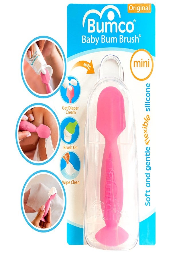 Baby Bum Brush Bumco Mini Diaper Cream Spatula with Case - BPA-Free Butt Spatula Baby, Soft & Flexible Diaper Spatula, Diaper Cream Applicator, Mom-Invented Baby Must Haves, Diaper Bag Essentials, Butt Paste Spatula - Image 1
