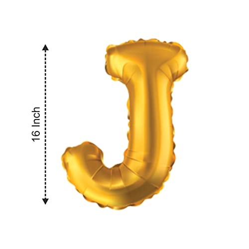 JUST PARTY Gold Letters Alphabets Foil Balloons for Birthday/Anniversary/Bachelorette/Wedding/Farewell & Other Ocassions, Make Your Own Custom Phrase - Image 3