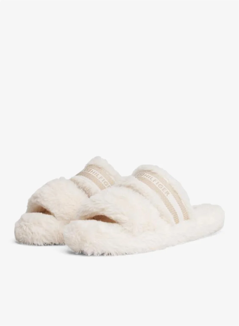 TOMMY HILFIGER  Fur Slipper for Women | Best Price UAE