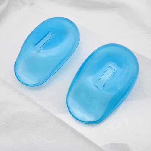 Zetiling 2pcs Ear Covers for Hair Dye, Ear Covers for Shower, Plastic Ear Covers, Reusable Ear Covers for Washing Hair Ear Cover Protector Hair Dye Protector for Home Hairdressing Salon Use - Image 4