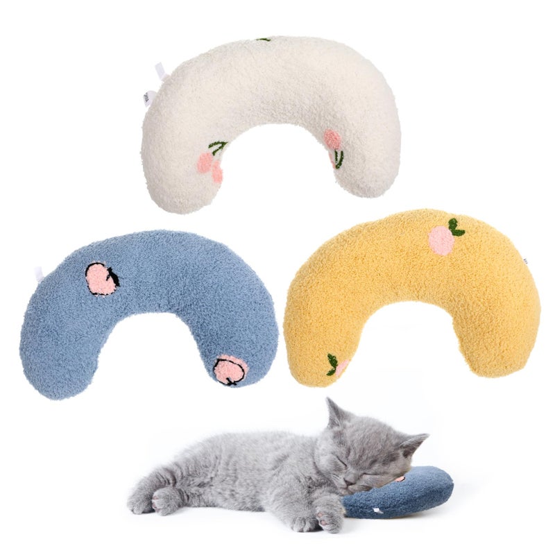 3Pcs Washable Pet Pillow Set For Cat And Dog Neck Support Lightweight Cushion - Image 2