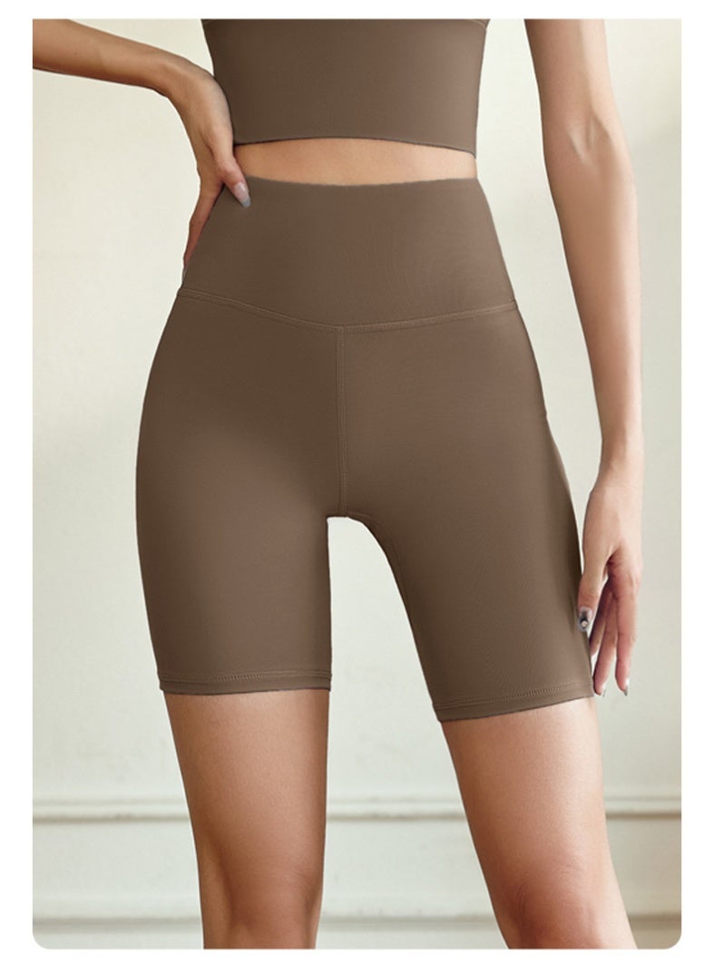 Women Sports Short Yoga Legging Shorts Squat Proof High Waist Fitness Tight Shorts Quick Drying Cycling Workout Gym Shorts - Image 2