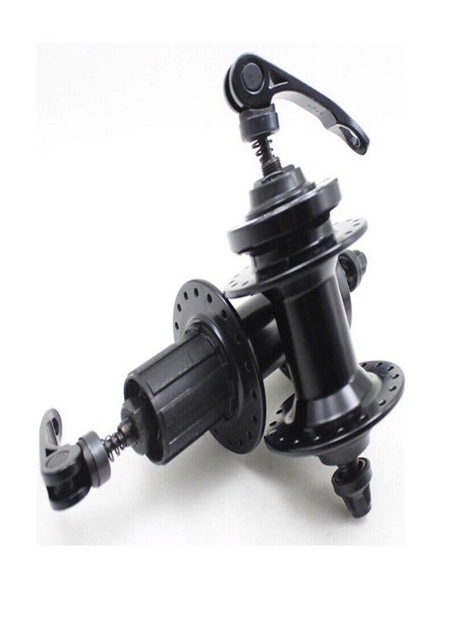FASTPED Alloy 36 Holes Cassette Front and Rear hub with Quick Releases (36 Holes) 1 Front hub, 1 Rear hub and 2 skewers. with 36 Hole drillings Suitable for Most Mountain Bike, Road Bike Mechanical - Image 1