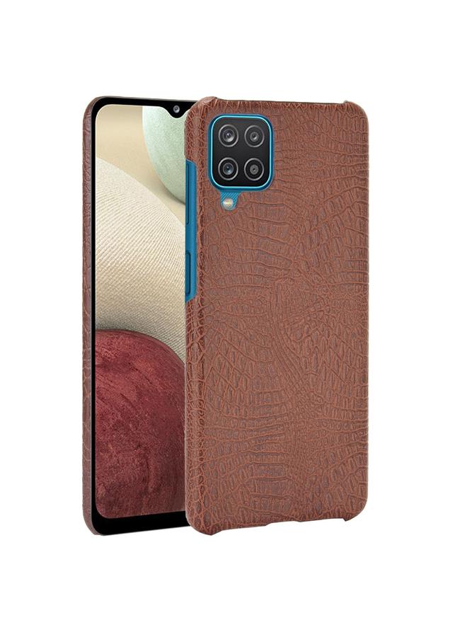 اس-توب جراب لهاتف Samsung Galaxy A22 4G مقاوم للصدمات من جلد التمساح PC + جراب PU - Image 1