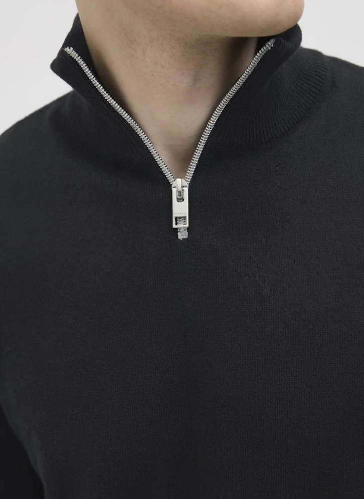 JJ Rebel Bcallum Knit Half Zip Sweater