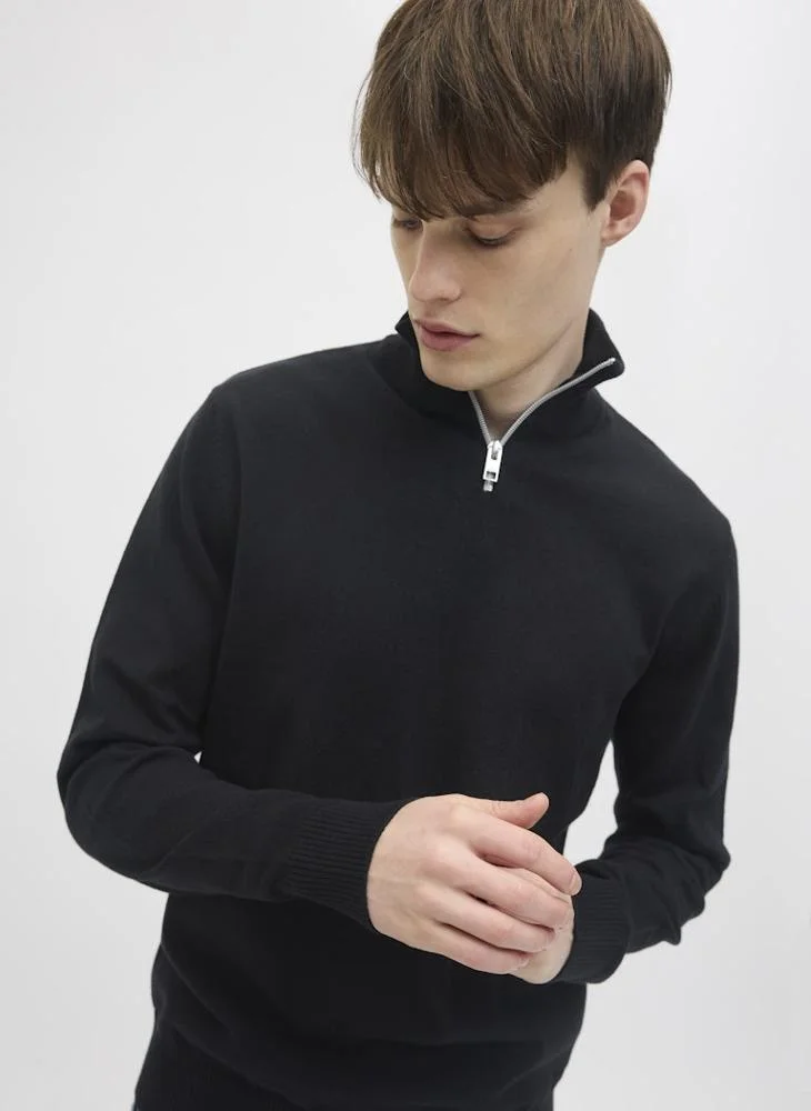 JJ Rebel Bcallum Knit Half Zip Sweater