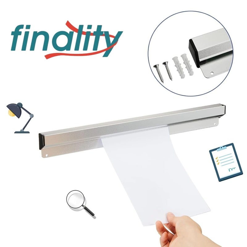 FINALITY حامل تذاكر المطبخ من الفولاذ المقاوم للصدأ لتنظيم طلبات الطعام (12 بوصة، فضي) - Image 3