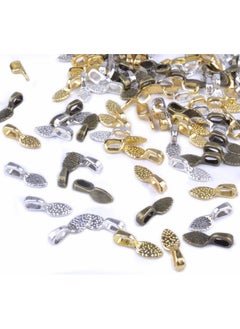 BronaGrand BronaGrand 200PCS Spoon Glue on Bails for Earrings Pendants Charms Jewelry Making Crafting Mixed 4 Colors  - Image 2