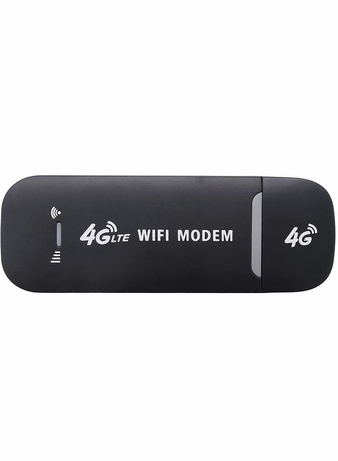 Beauenty Portable USB Wifi Dongle, 4G USB Modem WiFi Router USB Dongle 150Mbps with SIM Card Slot Car Hotspot Pocket Mobile WiFi - Image 1