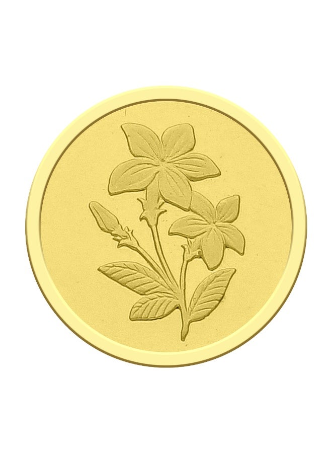 الإمارات مينتنج الإمارات مينتينج تصميم زهرة - عملة ذهب 1 جرام، نقاء 999.9  - Image 2