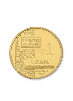 EMIRATES MINTING Emirates Minting Flower Design 1 Gram Gold Coin 999.9 Purity  - Image 2