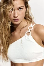 اتش اند ام Padded one-shoulder bikini top