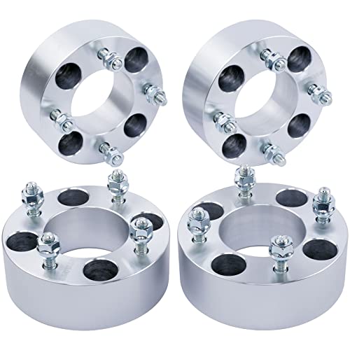 DCVAMOUS 4PC 4x110 ATV UTV Wheel Spacers 2 Inch with 10x1.25 Studs 74.1mm Center Bore Compatible with Honda Yamaha-Suzuki-Kawasaki Rancher Foreman Grizzly Big Bear 300 350 400 King Quad 450 500 700 - Image 1