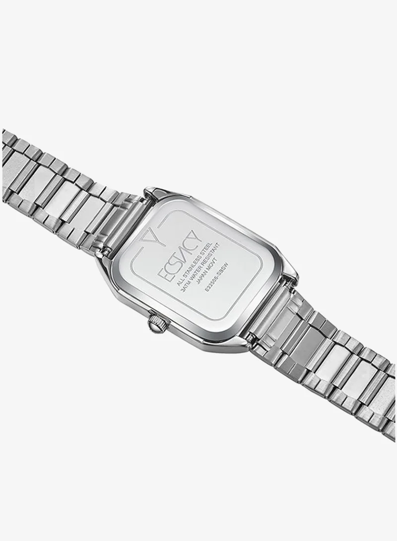 Ecstacy White Ecstacy Women's Japan Quartz Movement Watch, Analog Display and Stainless Steel Strap - E22506-SBSW, Silver for Women | Best Price UAE