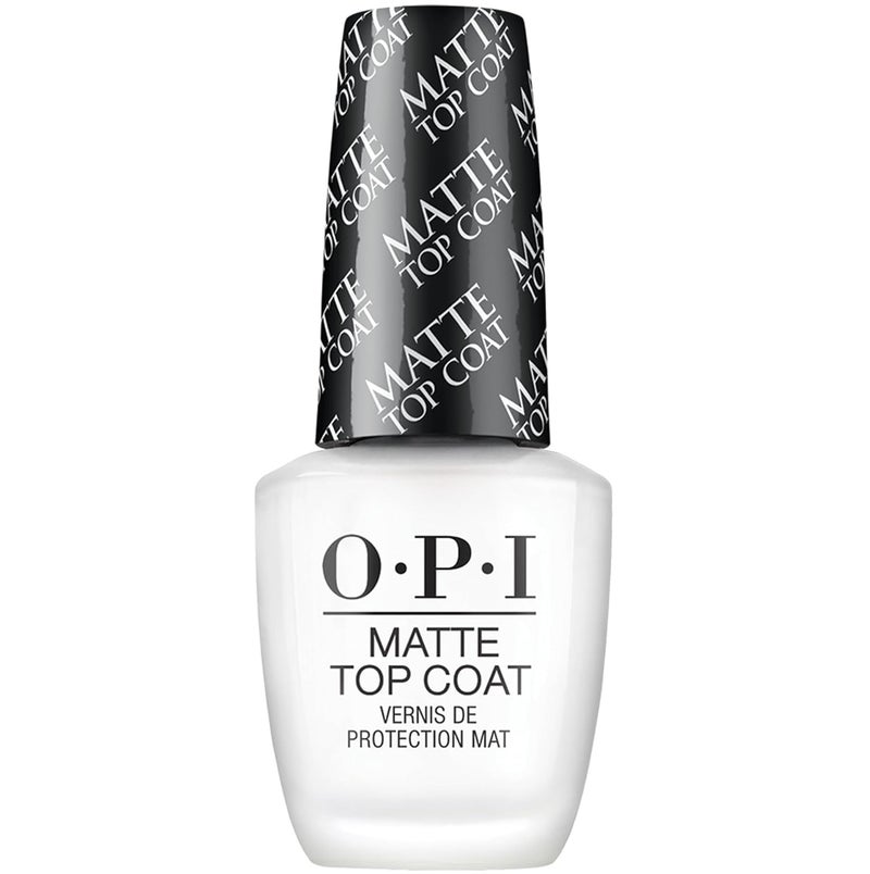 OPI Matte Top Coat | Nail Polish Matte Top Coat | Prevents Chipping, Protects Nails, Matte Finish - Image 1