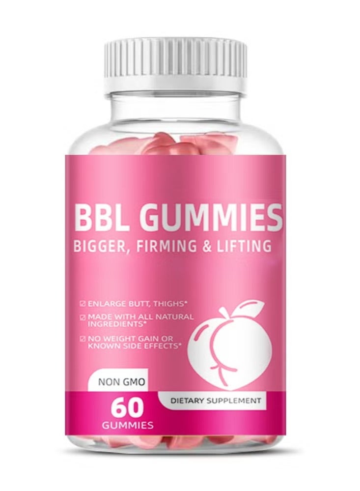 BBL BBL body Curve gummies, hip and bust enlargement booster and Enhancement,Lifting Gummies For Women,Health Support Dietary Supplement 60 Gummies  - Image 1