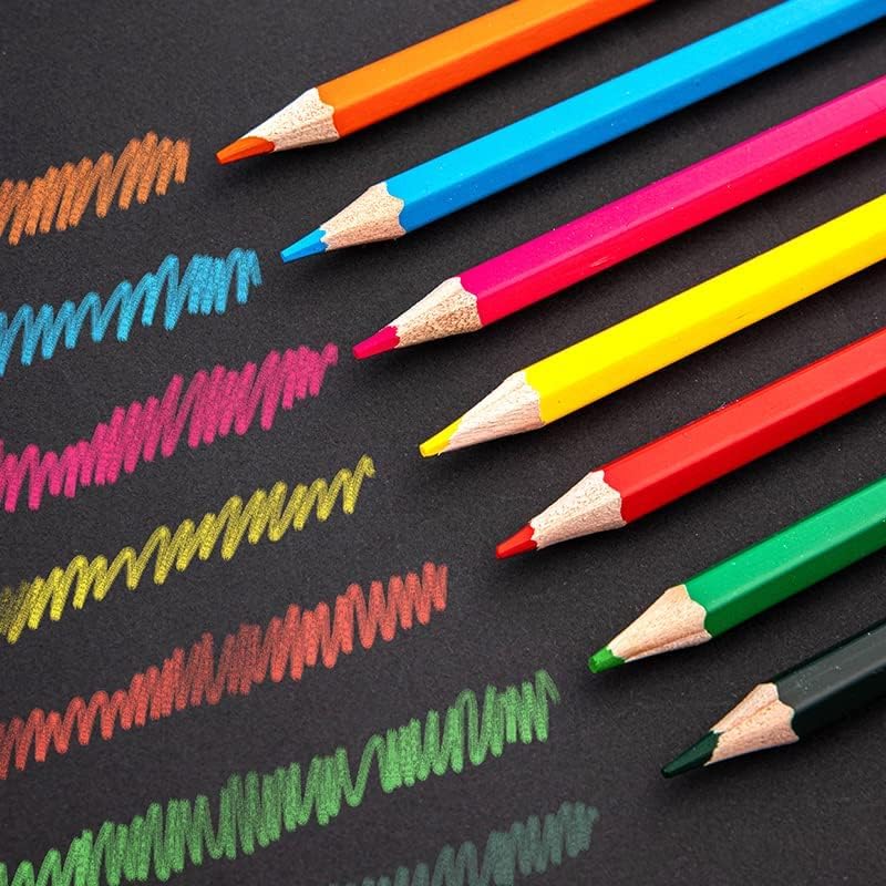 DIVHUK Hexagonal Colored Pencils Set with Sharpener and Boxes, Soft Wood Pencils for School Kids Teachers, Drawing for Coloring, Sketching and Painting (72 PCS) - Image 5