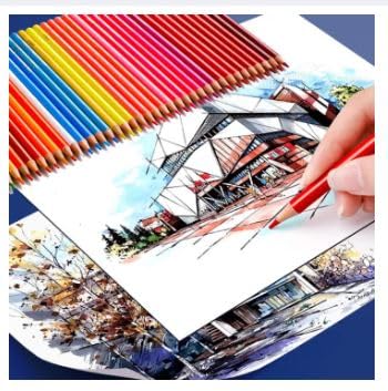 DIVHUK Hexagonal Colored Pencils Set with Sharpener and Boxes, Soft Wood Pencils for School Kids Teachers, Drawing for Coloring, Sketching and Painting (72 PCS) - Image 4