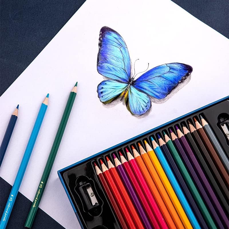 DIVHUK Hexagonal Colored Pencils Set with Sharpener and Boxes, Soft Wood Pencils for School Kids Teachers, Drawing for Coloring, Sketching and Painting (72 PCS) - Image 3