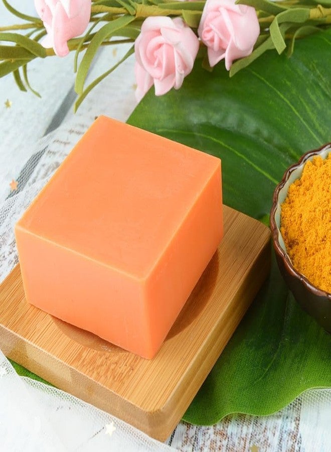 guluxly Lemon Turmeric Kojic Soap Bar - Natural Turmeric Soap with Lemon, Vitamin C for All Skin Types (4) - Image 3
