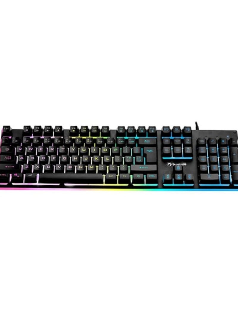 Marvo - Elevate Your Gaming Experience with the Soldat 20 Wired RGB Membrane Gaming Keyboard – Precision, Speed, and Stunning Aesthetics - Image 1