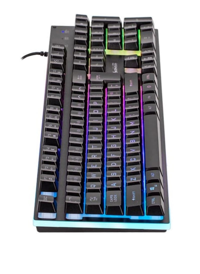 Marvo - Elevate Your Gaming Experience with the Soldat 20 Wired RGB Membrane Gaming Keyboard – Precision, Speed, and Stunning Aesthetics - Image 1