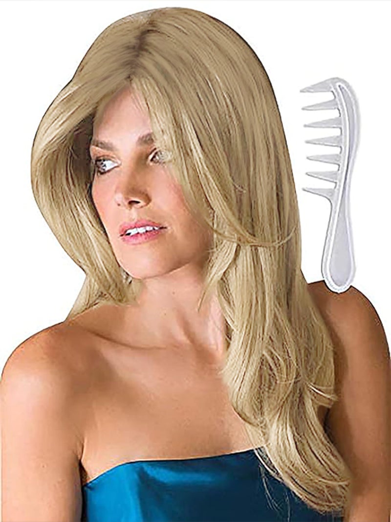 Noriko Angelica Synthetic Wig by Rene of Paris and Wig Lift Comb  Creamy Blond  Bundle 2 Items