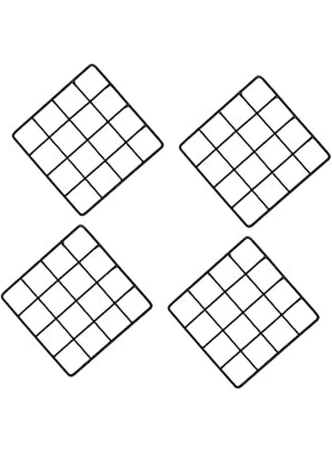 2 Pack Iron Wall Grid Photo Frame For Pictures Postcards Bedroom Classroom Decor - Image 1