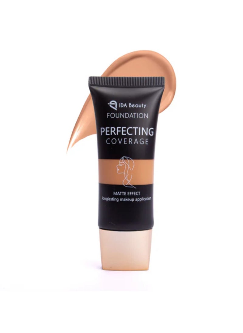 IDA Beauty - Glam It! Perfecting Coverage Foundation | Full Coverage, Matte Finish, Long-Lasting, Lightweight | Vegan, Halal, Cruelty-Free - Image 1