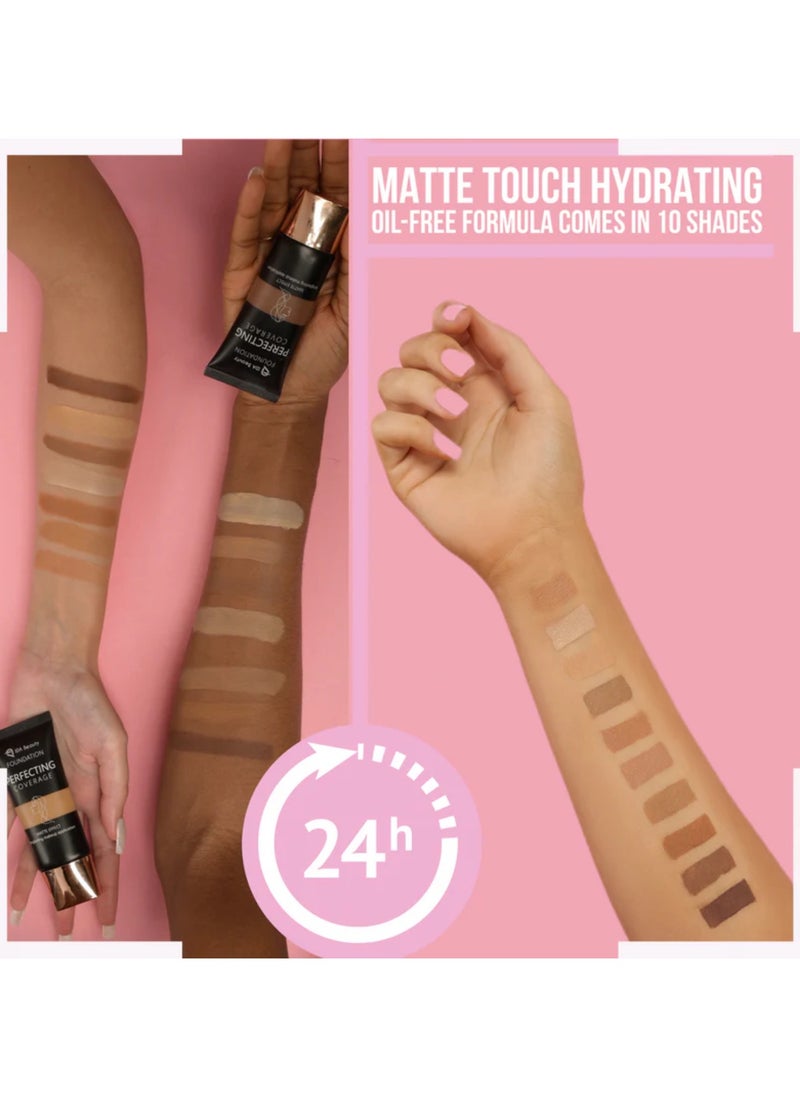 IDA Beauty - Glam It! Perfecting Coverage Foundation | Full Coverage, Matte Finish, Long-Lasting, Lightweight | Vegan, Halal, Cruelty-Free - Image 1