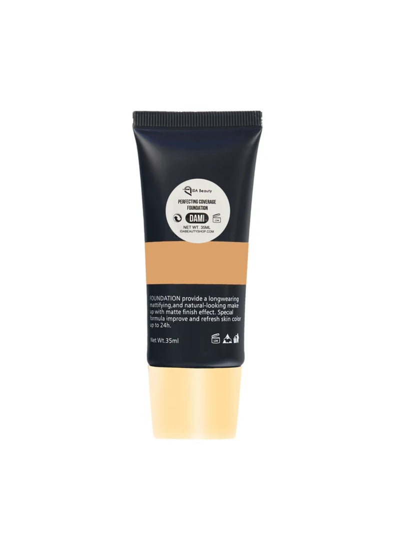 IDA Beauty - Glam It! Perfecting Coverage Foundation | Full Coverage, Matte Finish, Long-Lasting, Lightweight | Vegan, Halal, Cruelty-Free - Image 1