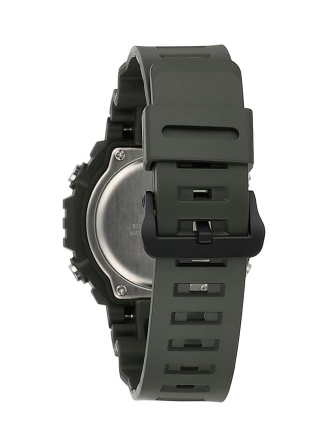 CASIO ساعة كاسيو MWD-110H-3A الرقمية المقاومة للماء بحزام من الراتنج - Image 2