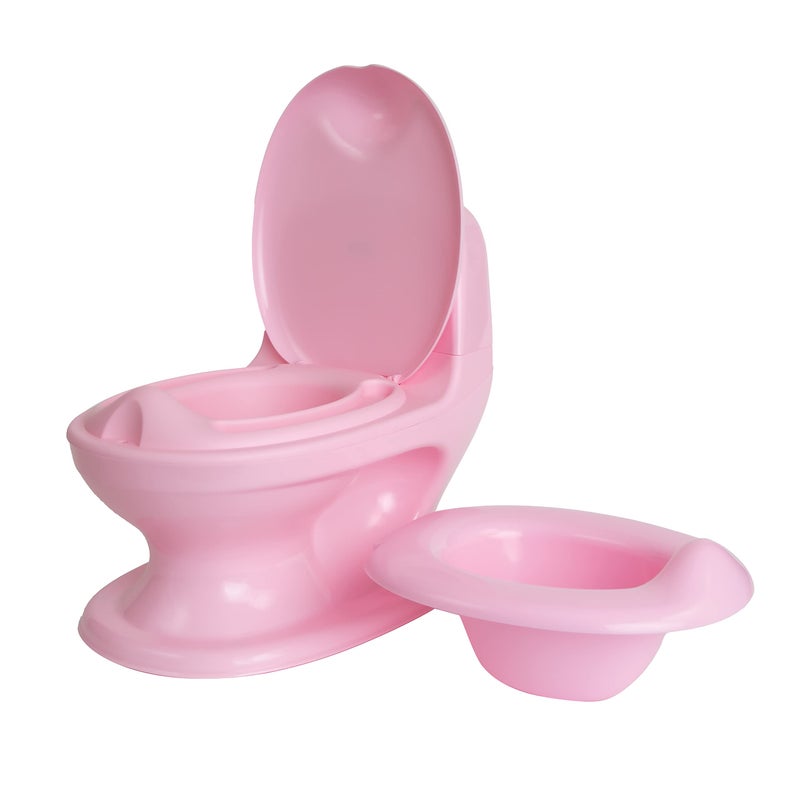Nuby My Real Potty Training Toilet with Life-Like Flush Button and Sound - 18+ Months - Pink - Image 3