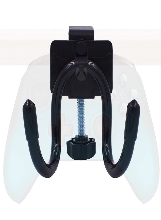 YYST Desk Mount Game Controller Holder Clamp On Hanger Holder Storage Rack Compatible with PS3/PS4/PS5/Xbox 360/Xbox One/S/X/Elite/Series S/Series X Controller, Pro Controller (1) - Image 1