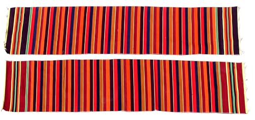 AYUS Pure Cotton Washable Reversible Dari Patti Dinning Patti Striped Carpet Bhojan/Bhoojan Patti School Patti Satranji Floor Mat Durrie Runner Jamkhana mat | 1×10 ft - Image 3