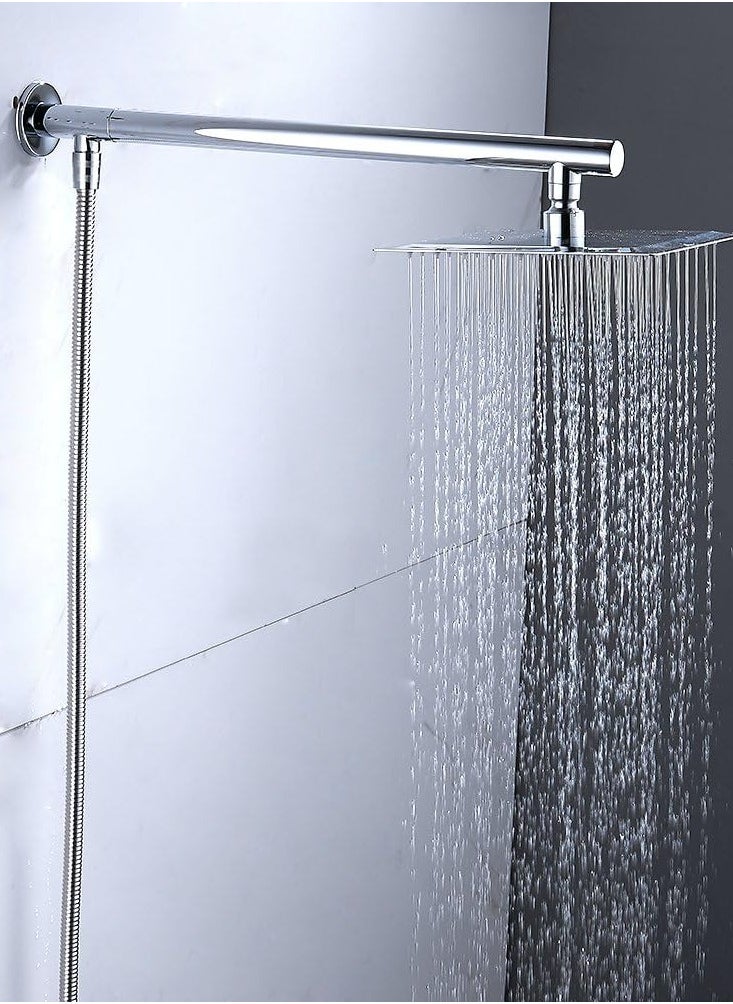 The brass shower mixer is a decorative piece in your bathroom. The mixer is made of copper and is free of impurities + a wall-mounted shower set, 4 pieces, a shower arm, a bowl, a mounting elbow, and a 1.5 meter hose