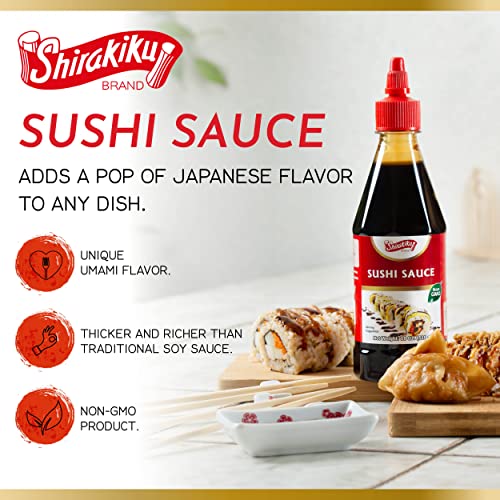 Shirakiku Japanese Sushi Sauce by Shirakiku | Sweet and Savory Authentic Asian, Cooking, Grilling, Perfect for Eel, Unagi | Non GMO| 18 oz. - Image 2