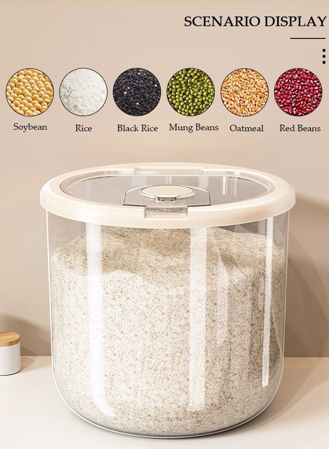 DUNISO Airtight Rice Storage Container,Rice Bucket,Household Rice Barrel,Kitchen Multifunctional Grain Container, Insect-Proof Moisture, Insect-Proof Food Storage Container With Pop Up Lid For Flour, Sugar, Oatmeal - Image 5
