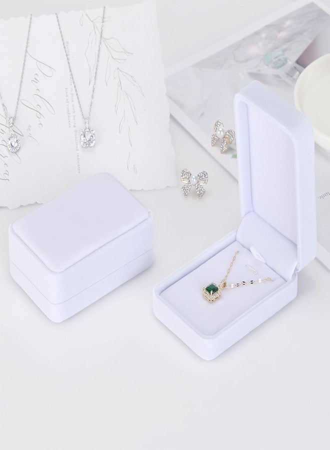 KUKUVR 12 Pieces Classic Velvet Necklace Pendant Box for Jewelry Gift, Small Jewellry Storage Display Case for Wedding Engagement Birthday Anniversary - Image 5