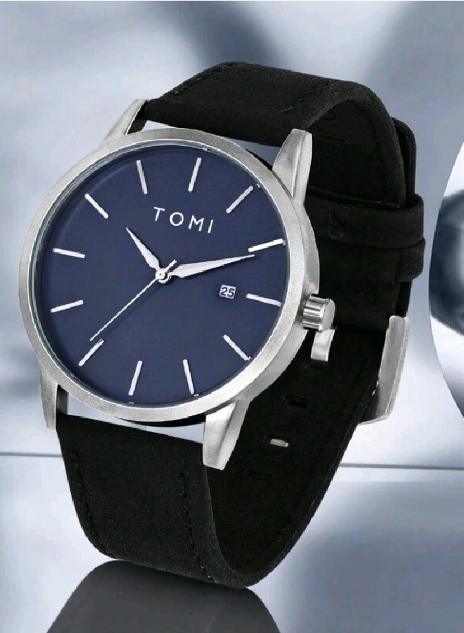 TOMI Elegant Watch Set For Men Wrist Watch And Cufflinks And Tie Clip - Image 3