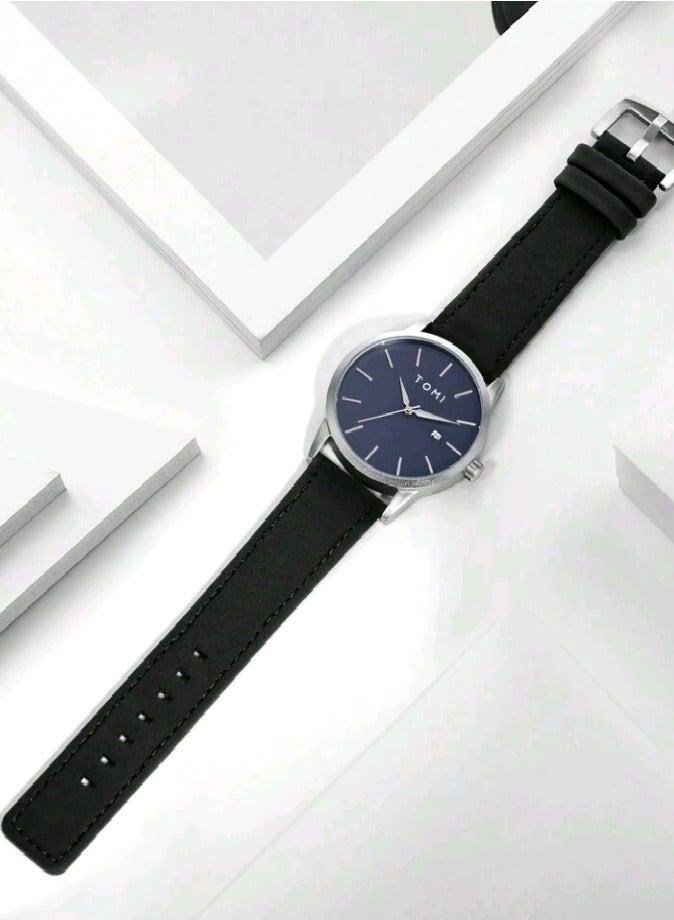 TOMI Elegant Watch Set For Men Wrist Watch And Cufflinks And Tie Clip - Image 5