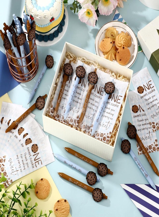 Sinload 30 Sets Milk and Cookies 1st Birthday Party Favors One Sweet Cookie Ballpoint Pens and Bookmarks One Year Old Birthday Supplies Decorations for Guests Baby Shower - Image 5