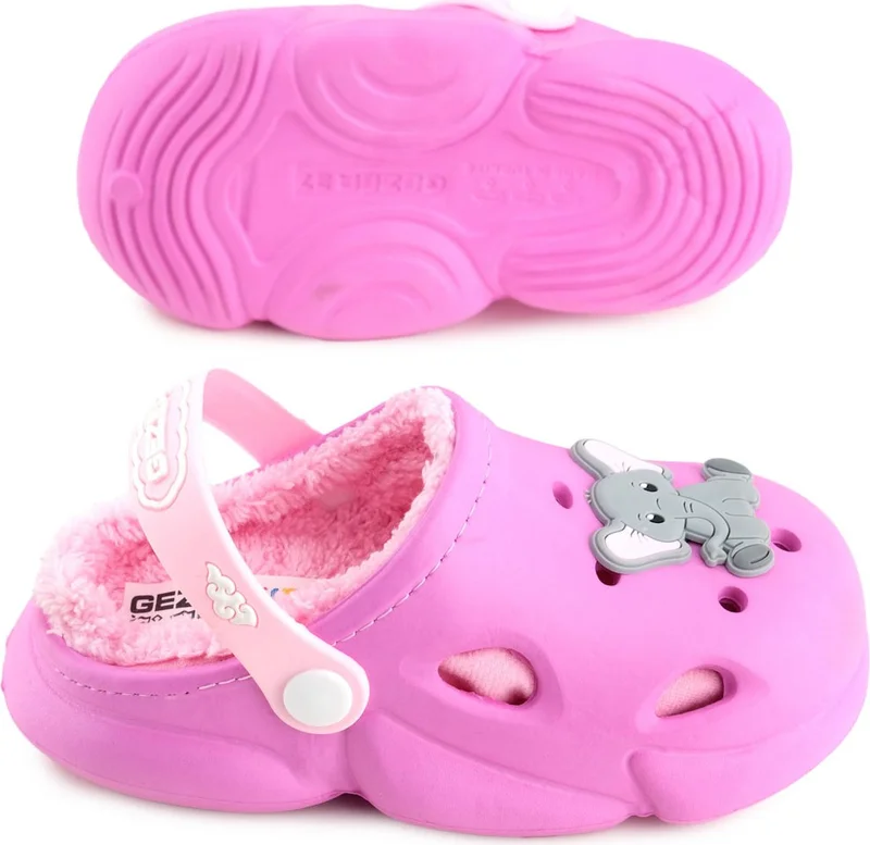 Gezer Girls Winter Eva Plush Home School Nursery Slippers Sandals