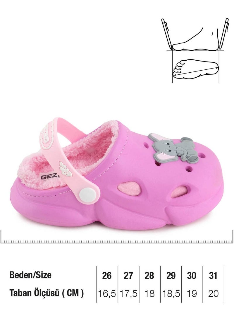 Gezer Girls Winter Eva Plush Home School Nursery Slippers Sandals  - Image 1