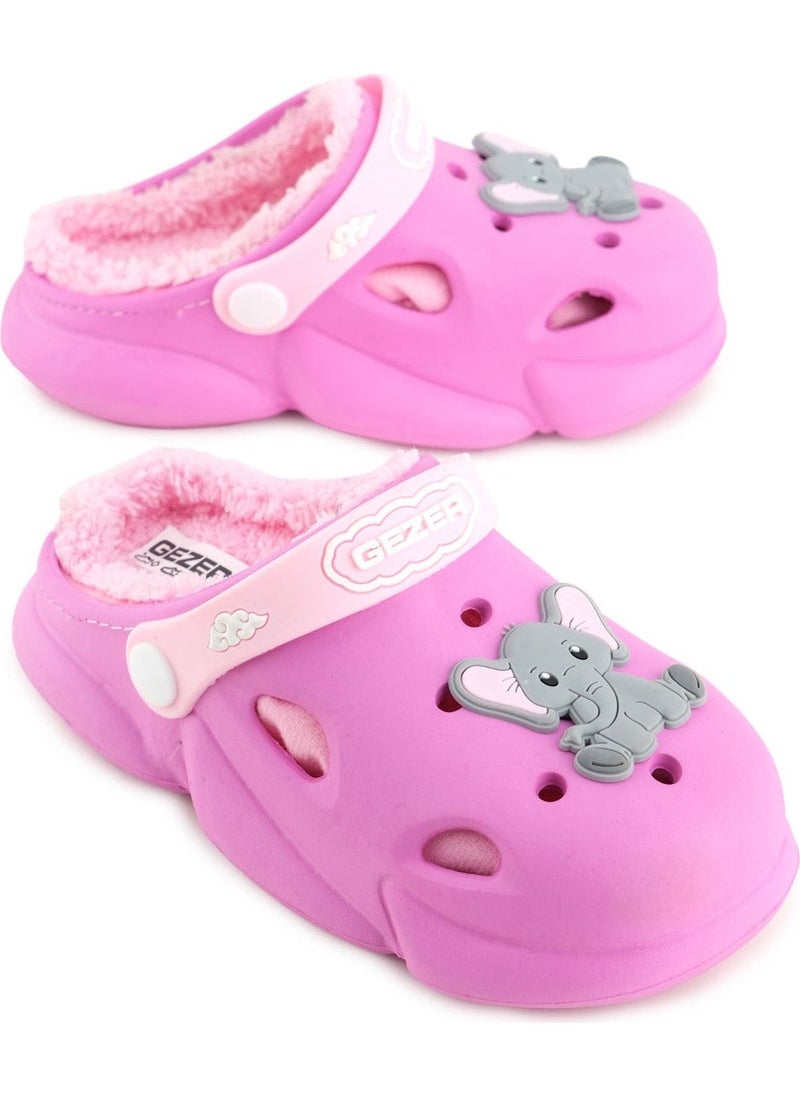 Gezer Girls Winter Eva Plush Home School Nursery Slippers Sandals  - Image 2