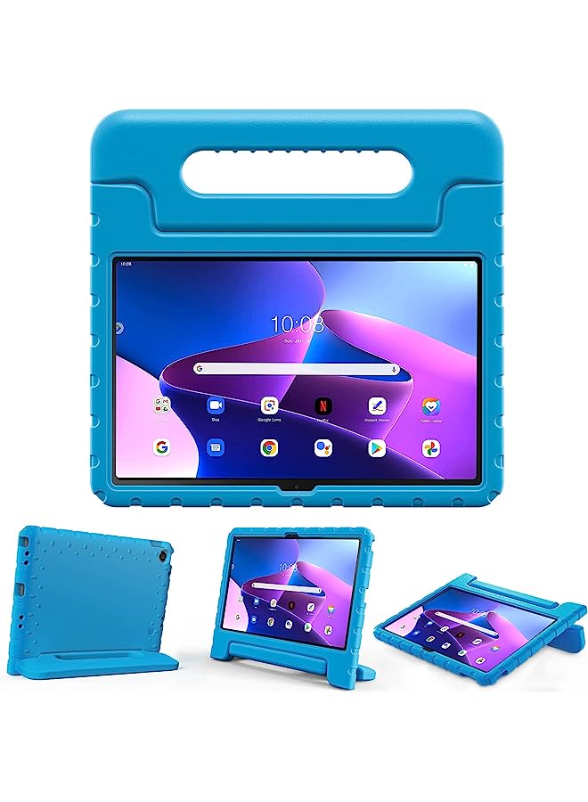 Raxoom Kids Case For Lenovo Tab M10 Plus 2022 3Rd Gen 10.6 Inch, Shockproof Lightweight Portable With Handle Baby Friendly Case For Tab M10 Plus 10.6" 2022 Tb-125F/128F –Blue - Image 1