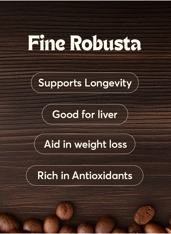 The Caphe Vietnam Fine Robusta Blended Ground Coffee - 1 KG | Preliminary Process | Blended Robusta | Vietnamese Coffee Ground  - Image 5